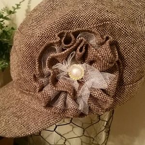 👒Ladies Modern Embellished Newsie Hat🛍